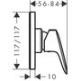 Накладка для смесителя Hansgrohe Logis, 71604000
