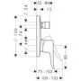 Панель скрытого смесителя Hansgrohe Metris, 31493000