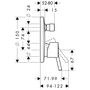 Панель скрытого смесителя Hansgrohe Тalis S, 32475000