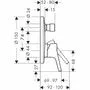 Панель скрытого смесителя Hansgrohe Тalis S, 72405000