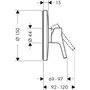 Панель скрытого смесителя Hansgrohe Тalis S, 72606000