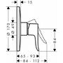 Смеситель для душа Hansgrohe Metris, 31652000
