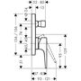 Смеситель для ванны Hansgrohe Metropol, с защитой, СМ, 32546700