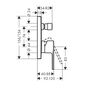 Смеситель для ванны Hansgrohe Vernis Shape, матовый черный, 71468670