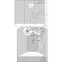 Термостат Hansgrohe RainSelect, скрытый монтаж, 3 потребителя, 15356000