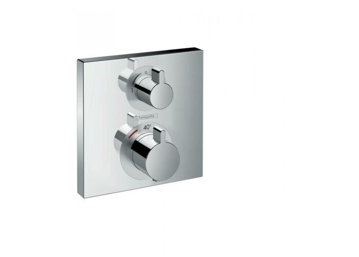 Термостат для душа Hansgrohe Ecostat Square, запорный вентиль, 15712000