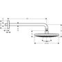 Тропический душ со стены Hansgrohe Raindance Select S240 2jet, 26466400