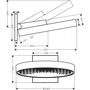 Верхний душ Hansgrohe Rainfinity 360, 1 jet, 26230700