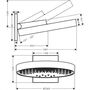 Верхний душ Hansgrohe Rainfinity 360, 3jet, 26234000