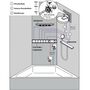 Верхний душ Hansgrohe Rainfinity 360, 3jet, 26234700