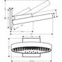 Верхний душ Hansgrohe Rainfinity 360, 3jet, черный матовый хром, 26234340