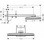 Верхний душ Hansgrohe Rainmaker Select 460, 1jet, держатель, 24003600