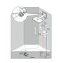 Верхний душ Hansgrohe Rainmaker Select 460, 2jet, EcoSmart, 24015400