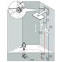 Верхний душ Hansgrohe Rainmaker Select 460, 2jet, с держателем, 24005400