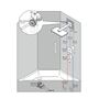 Верхний душ Hansgrohe Rainmaker Select 460, 3jet, EcoSmart, 24017400