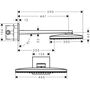 Верхний душ Hansgrohe Rainmaker Select 460, 3jet, EcoSmart, 24017400