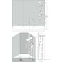 Верхний душ Hansgrohe Rainmaker Select 580, 3jet, EcoSmart, 24011400