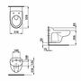 Унитаз подвесной Laufen Flora Kids 820031 31x52