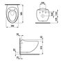 Унитаз подвесной Laufen Ilbagnoalessi One 39x58, EasyFit, LCC, 8209714000001