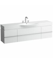 Тумба под умывальник Laufen Case 401302 120х38x46, 2 полки, 2 ящика, белый глянец