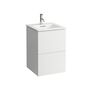 Раковина со шкафчиком KARTELL BY LAUFEN, 50x50x72,6, push-pull, белый, 8603316401041