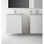Раковина со шкафчиком KARTELL BY LAUFEN, 50x50x72,6, push-pull, белый, 8603316401041