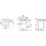 Раковина со шкафчиком KARTELL BY LAUFEN, 50x50x72,6, push-pull, белый, 8603316401041