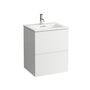 Раковина со шкафчиком KARTELL BY LAUFEN, 60x50x72,6, push-pull, белый, 8603336401041