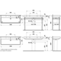 Раковина-столешница Laufen Pro S 120x46, отв для смесителя, 8149650001041
