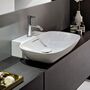 Раковина-чаша Laufen Ino 50х36, SaphirKeramik, без отв. смесителя, отв. перелива, 8123020001091