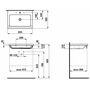 Раковина Laufen Living Square 65х48, отв. для смесителя, 8164310001041