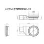 Душевой лоток Pestan Confluo Frameless Line 550 Gold, 13701221