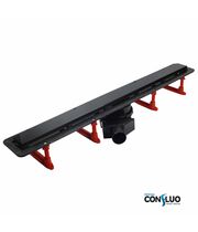 Душевой лоток Pestan Confluo Frameless Line 650 Black Glass, 13701204