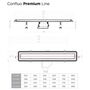 Душевой лоток Pestan Confluo Premium Line 950 White Glass Gold, 13100126