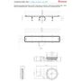 Душевой лоток Pestan Confluo Premium White Glass Line 300 Gold, 13100088