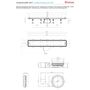 Душевой лоток Pestan Confluo Premium White Glass Line 750 Gold, 13100092
