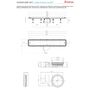 Душевой лоток Pestan Confluo Premium White Glass Line 850 Gold, 13100093