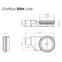 Душевой лоток Pestan Confluo Slim Line 450+, 13100023