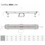 Душевой лоток Pestan Confluo Slim Line 450+, 13100023