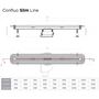 Душевой лоток щелевой Pestan Confluo Slim Line 750 Gold, 13101011