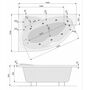 Ванна акриловая Poolspa Poolspa Europa 165x105 L с ножками