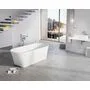 Акриловая отдельностоящая ванна Ravak Solo 178x80, черный слив, XC00100036
