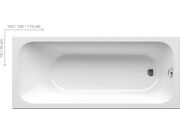 Акриловая ванна Ravak Chrome Slim 150х70, C72..