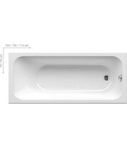 Акриловая ванна Ravak Chrome Slim 160х70, C731300000
