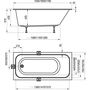 Акриловая ванна Ravak Chrome Slim 170х75, C741300000