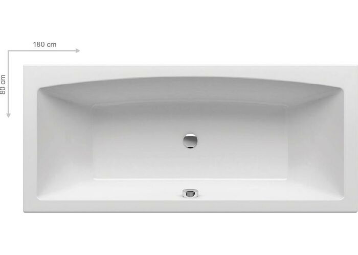 Акриловая ванна Ravak Formy 02 Slim 180x80, C891300000
