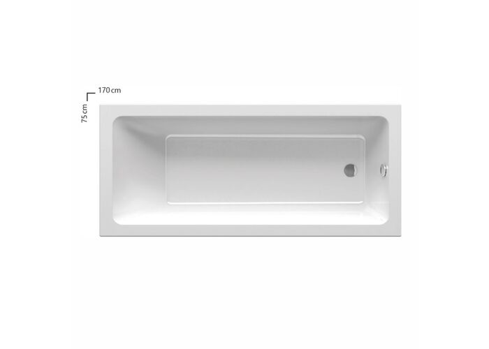 Ванна акриловая Ravak 10° SLIM 170х75, CA71300000