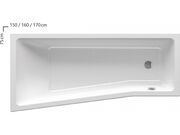 Ванна акриловая Ravak BE HAPPY II 160х75 Р бе..