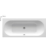 Ванна акриловая Ravak CITY SLIM, 180х80 белая