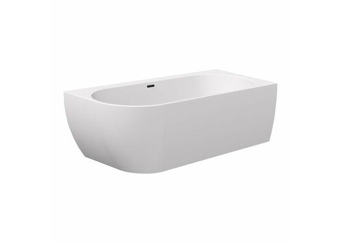 Ванна акриловая пристенная Ravak FREEDOM Corner P 170x80, слив-перелив черный, XC00100042